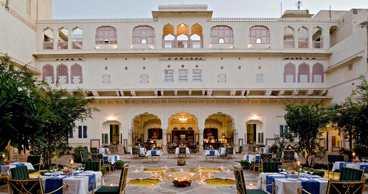 View of the central courtyard